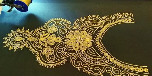 cap embroidery